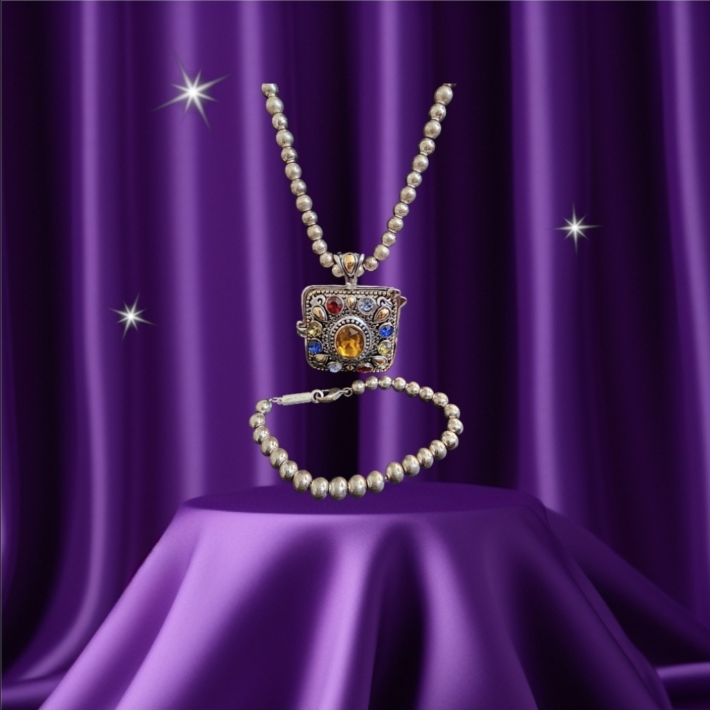 Vintage Napier And Locket 3piece Necklace And Bracelet 90$